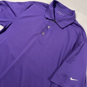 Nike Golf Dri-Fit Men’s Large Purple Polo